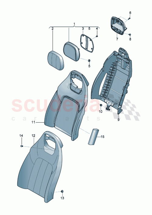 Part Diagram for Bentley 3SD 885 806 CB