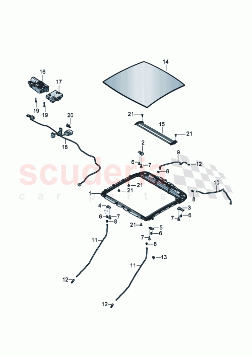 Part Diagram for Bentley 3SD 877 233 A