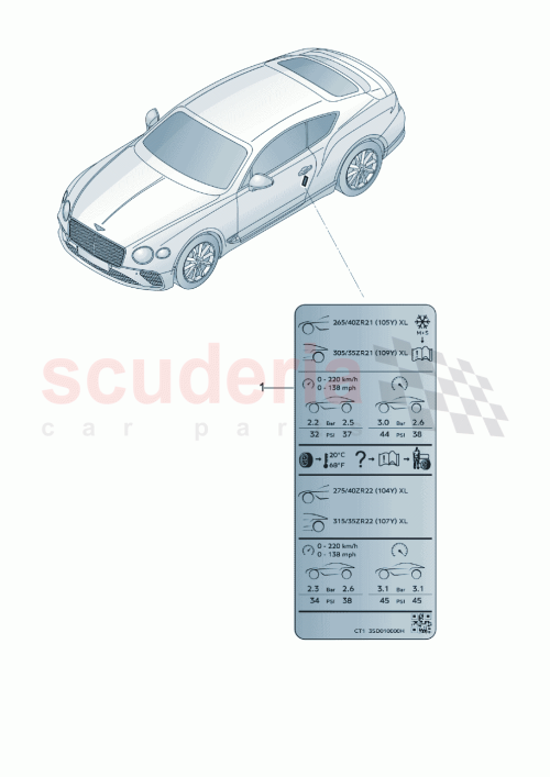 Part Diagram for Bentley 3SD010000GE