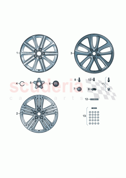 Part Diagram for Bentley 3SA601025BH