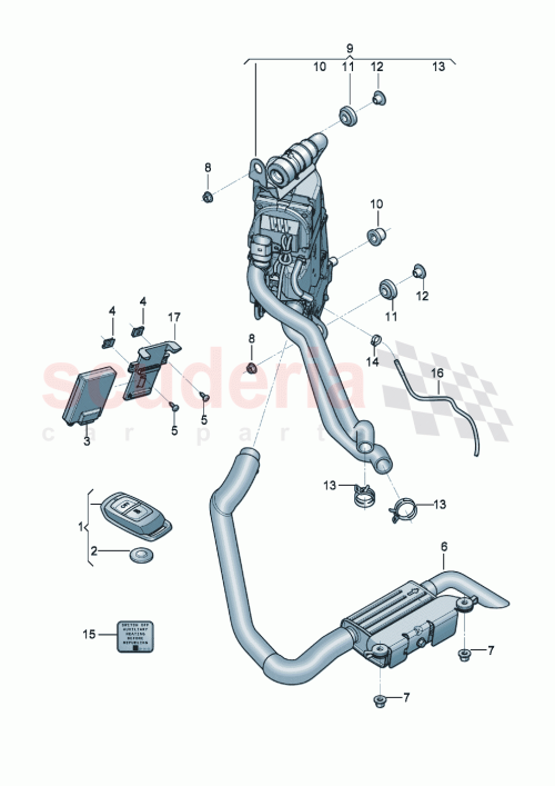 Part Diagram for Bentley 975815005C