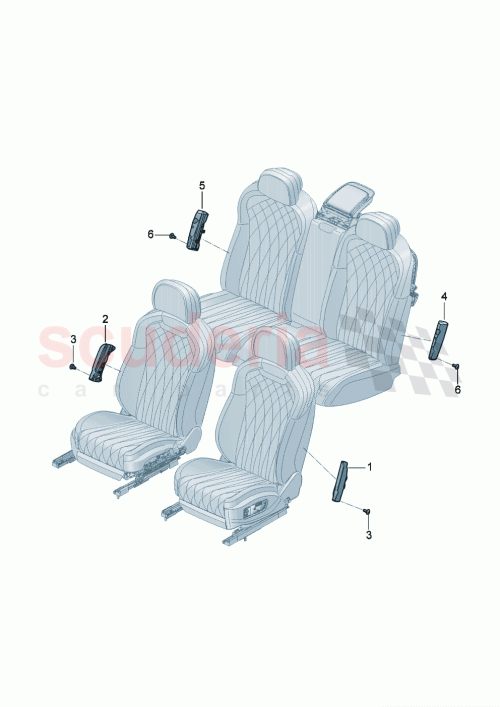 Part Diagram for Bentley 3SE880241F