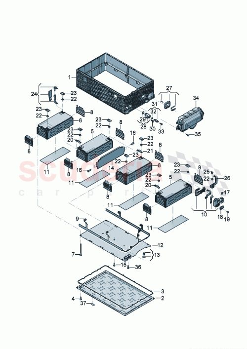 Part Diagram for Bentley 4M0998587A