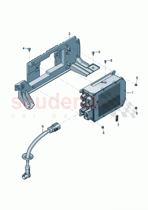 Part Diagram for Bentley 5QE915681DL