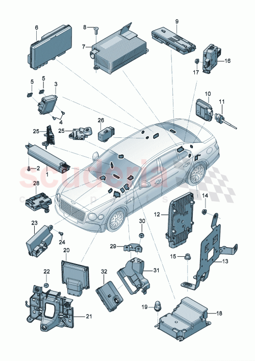 Part Diagram for Bentley 4N0907133B