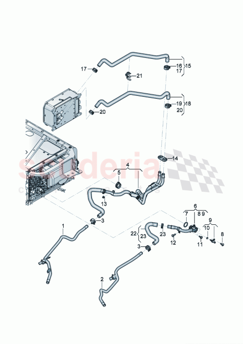 Part Diagram for Bentley 3SE820823