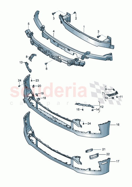 Part Diagram for Bentley 3SE807745A