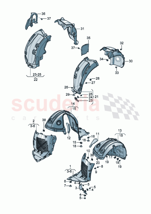 Part Diagram for Bentley 3SE 854 858 A