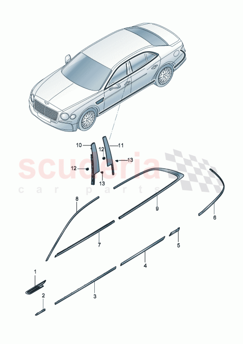 Part Diagram for Bentley 3SE853071H
