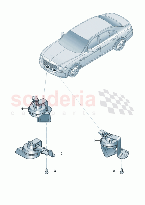 Part Diagram for Bentley 3SA951212D