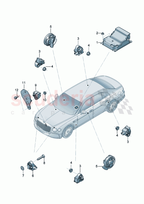 Part Diagram for Bentley 971959655J