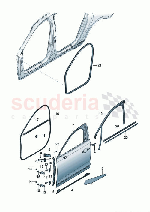Part Diagram for Bentley 3SE839704B