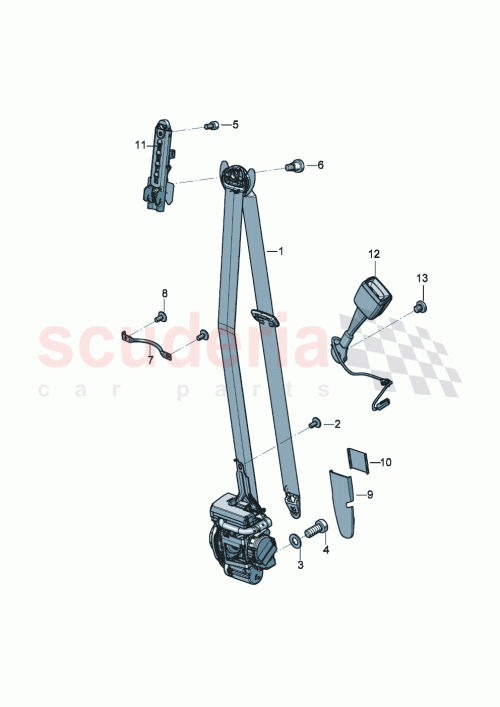 Part Diagram for Bentley 3SE 857 859 B