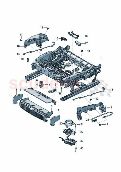 Part Diagram for Bentley 3SE 885 147 A