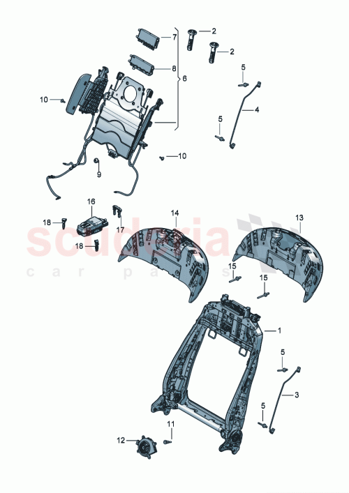 Part Diagram for Bentley 4N0881045B