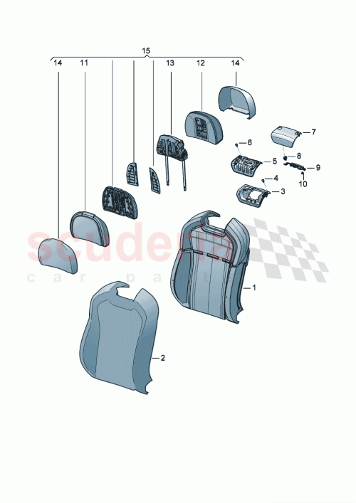Part Diagram for Bentley 3SE881989S