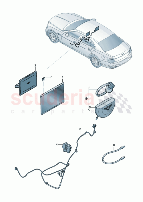 Part Diagram for Bentley 3SE919607