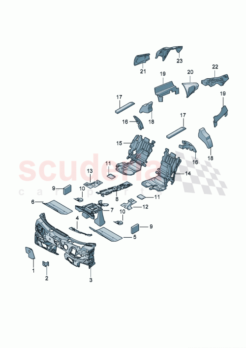 Part Diagram for Bentley 3SE 863 852 A
