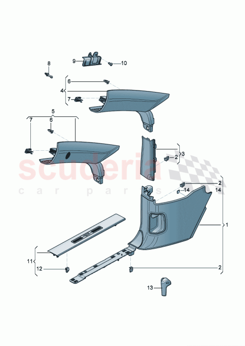 Part Diagram for Bentley 3SE863577L