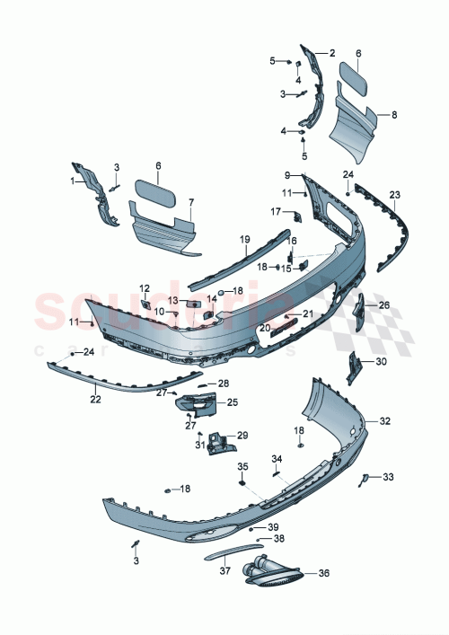 Part Diagram for Bentley 3SE807049D
