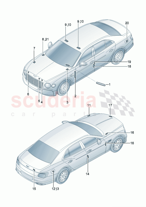 Part Diagram for Bentley 3SE010023B