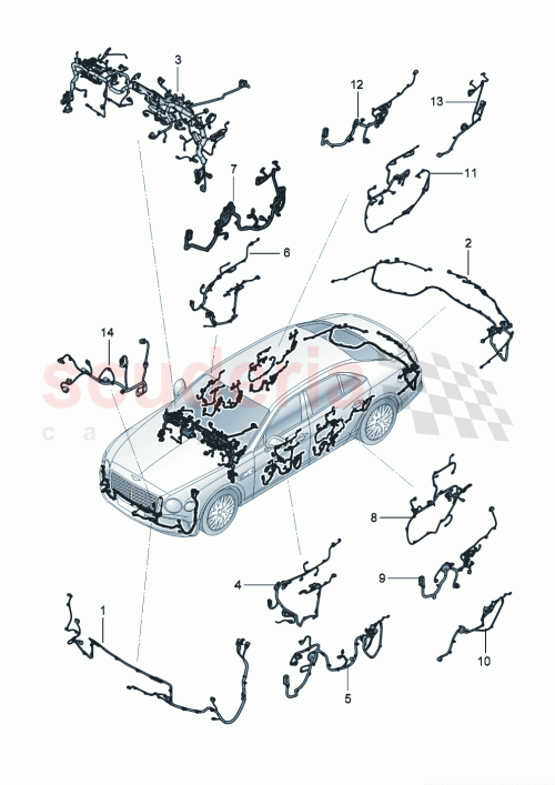 Part Diagram for Bentley 3SE971657BJ