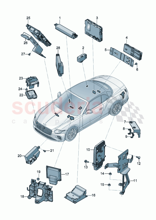 Part Diagram for Bentley 3SA 971 856 A