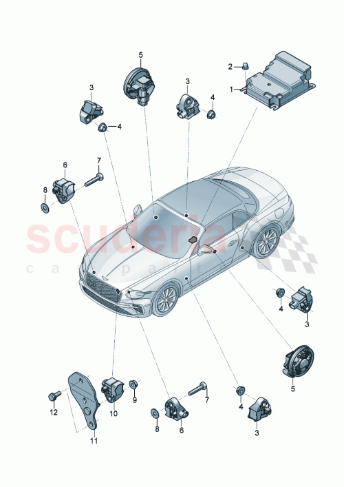 Part Diagram for Bentley 971959555