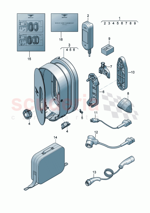 Part Diagram for Bentley 7PP915343