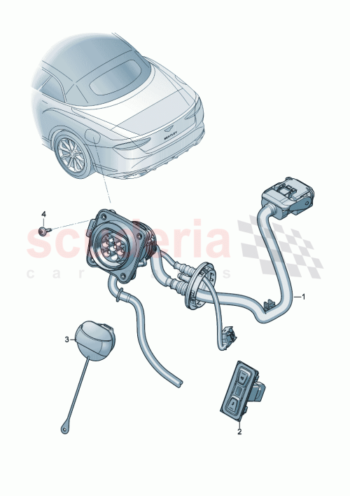 Part Diagram for Bentley 4M0941041A
