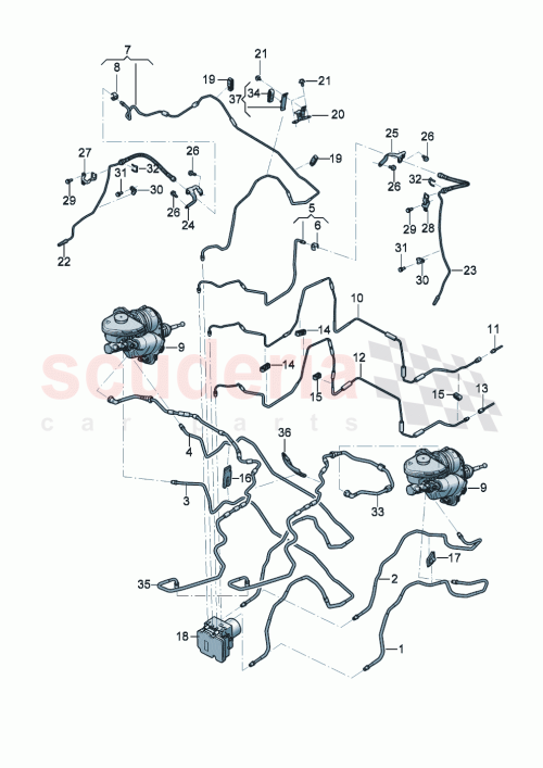 Part Diagram for Bentley 976 614 721 A