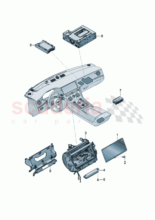 Part Diagram for Bentley 3SA035054A