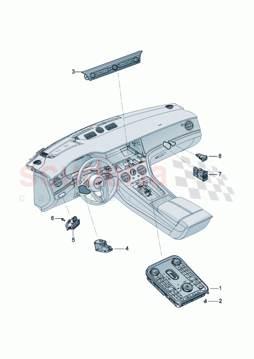 Part Diagram for Bentley 3SA925302E