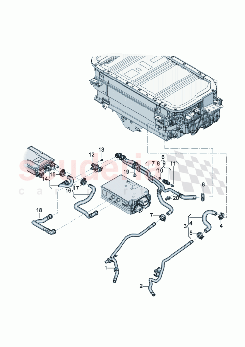 Part Diagram for Bentley 3SA 820 453 A