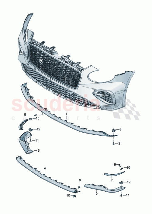 Part Diagram for Bentley 3SD 805 067