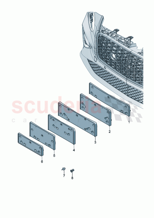 Part Diagram for Bentley 3SD 807 287 AN