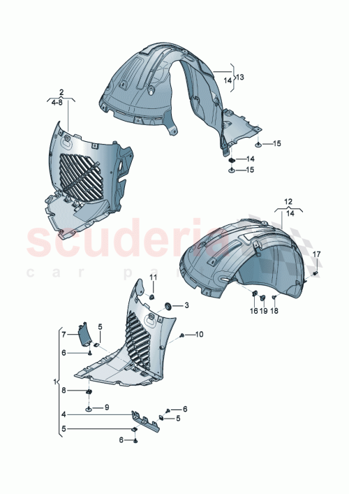 Part Diagram for Bentley 3SD 807 548 D