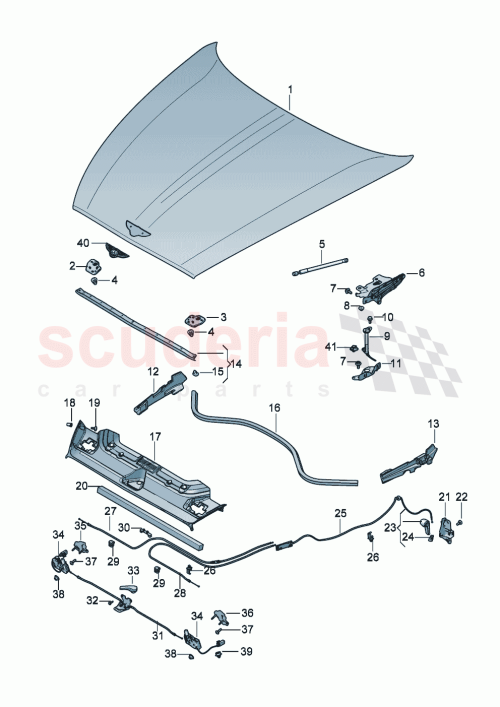 Part Diagram for Bentley 3SD821169B