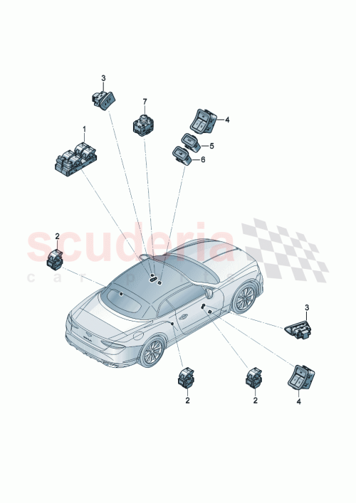 Part Diagram for Bentley 3SD959855D