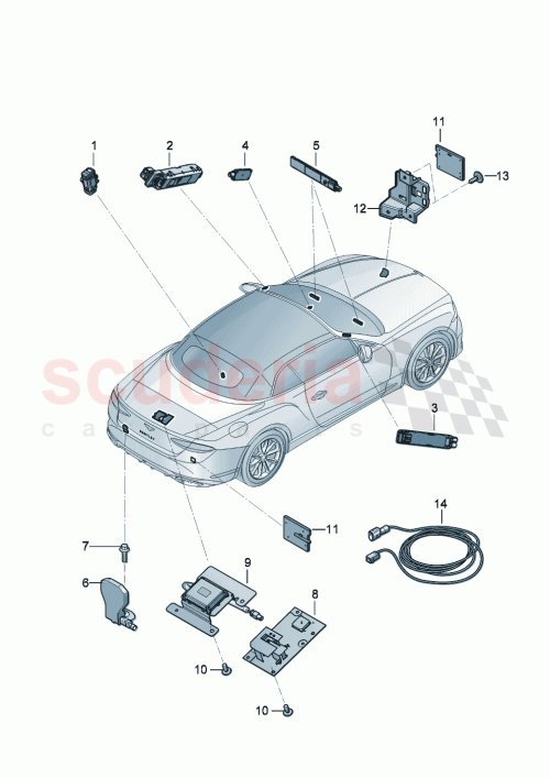 Part Diagram for Bentley 3SA 035 225 A