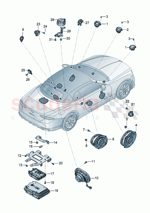 Part Diagram for Bentley 3SD 035 720