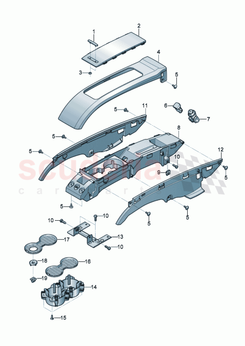 Part Diagram for Bentley 3SD857133B