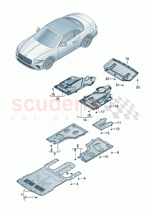 Part Diagram for Bentley 3SD825281D