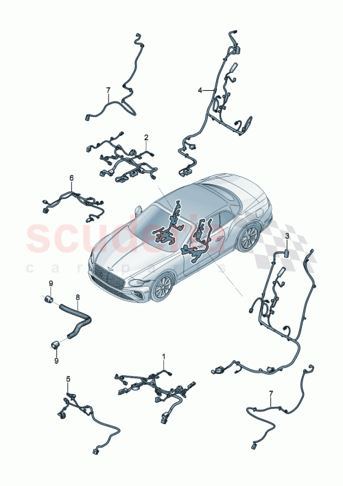 Part Diagram for Bentley 3SD971366CE
