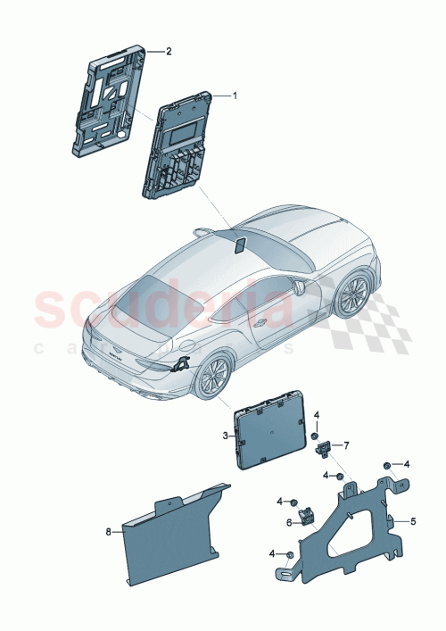 Part Diagram for Bentley 3SA907461B