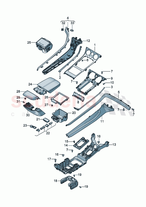 Part Diagram for Bentley 3SD864040E