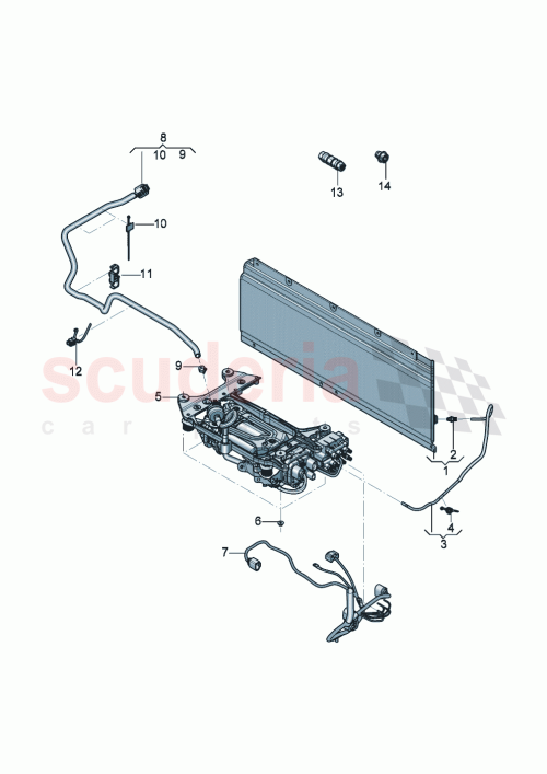 Part Diagram for Bentley 3SD616675C