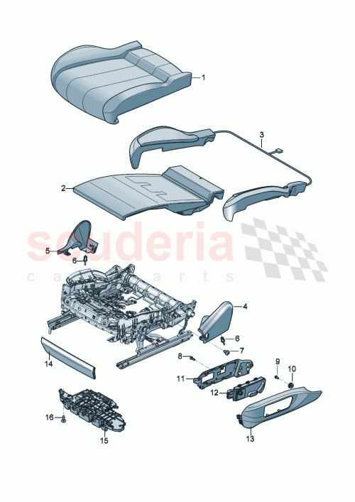 Part Diagram for Bentley 3SD 885 628 B
