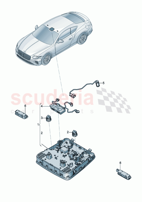 Part Diagram for Bentley 3SD959551FE
