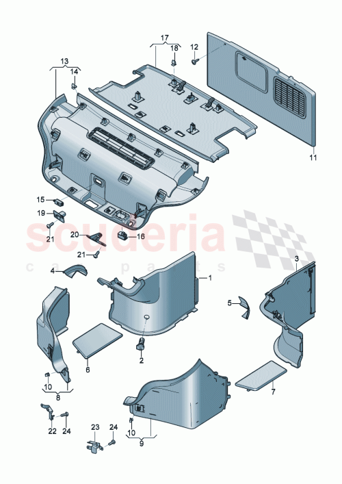 Part Diagram for Bentley 3SD 864 536